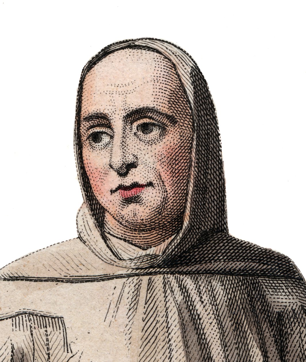 Muotokuva Sugerista (abbe Suger) (1081-1151), ranskalainen apotti ja historioitsija. tekijältä French School