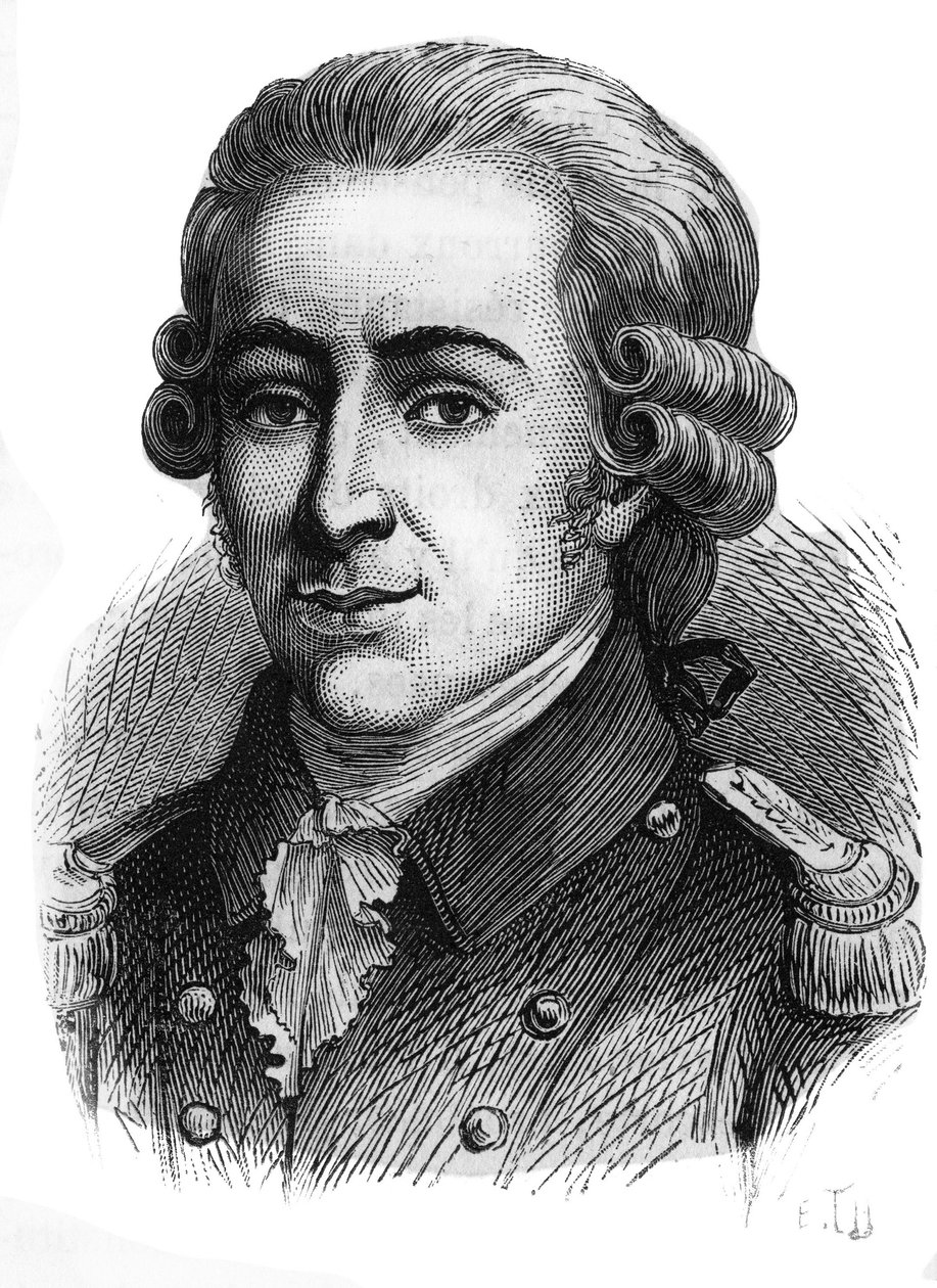 Thomas de Mahyn, markiisi de Favrasin (1744-1790) muotokuva. Kaiverrus 1800-luvun lopulta. tekijältä French School