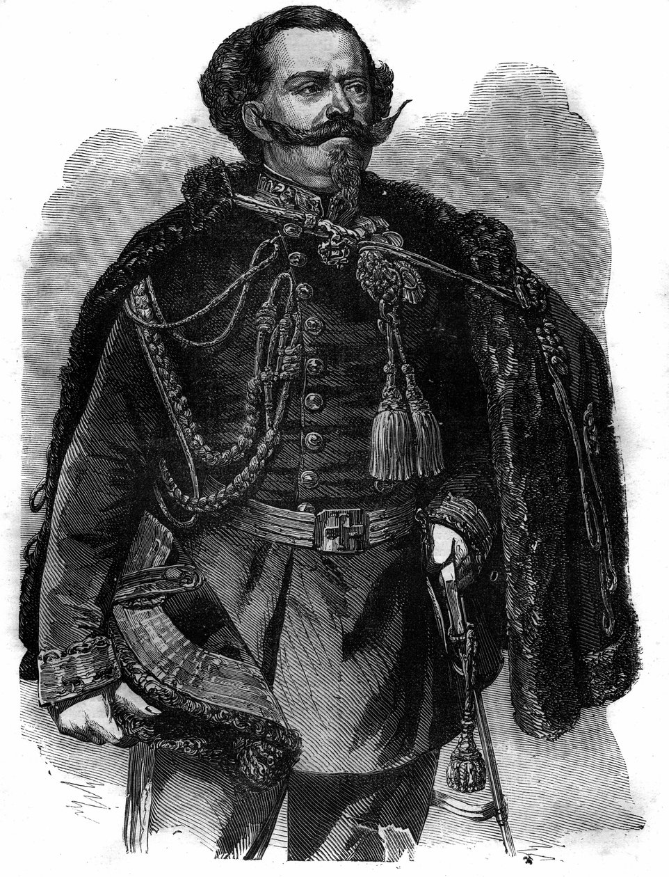 Victor Emmanuelin muotokuva (Vittorio Emanuele II of Savoy tai Victor-Emmanuel tekijältä French School