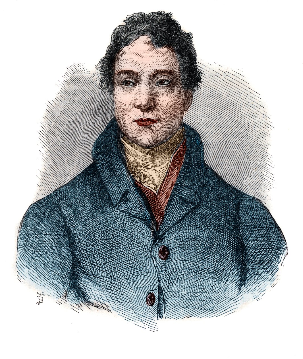Muotokuva William Huskissonista (1770-1830) oli brittiläinen valtiomies. tekijältä French School