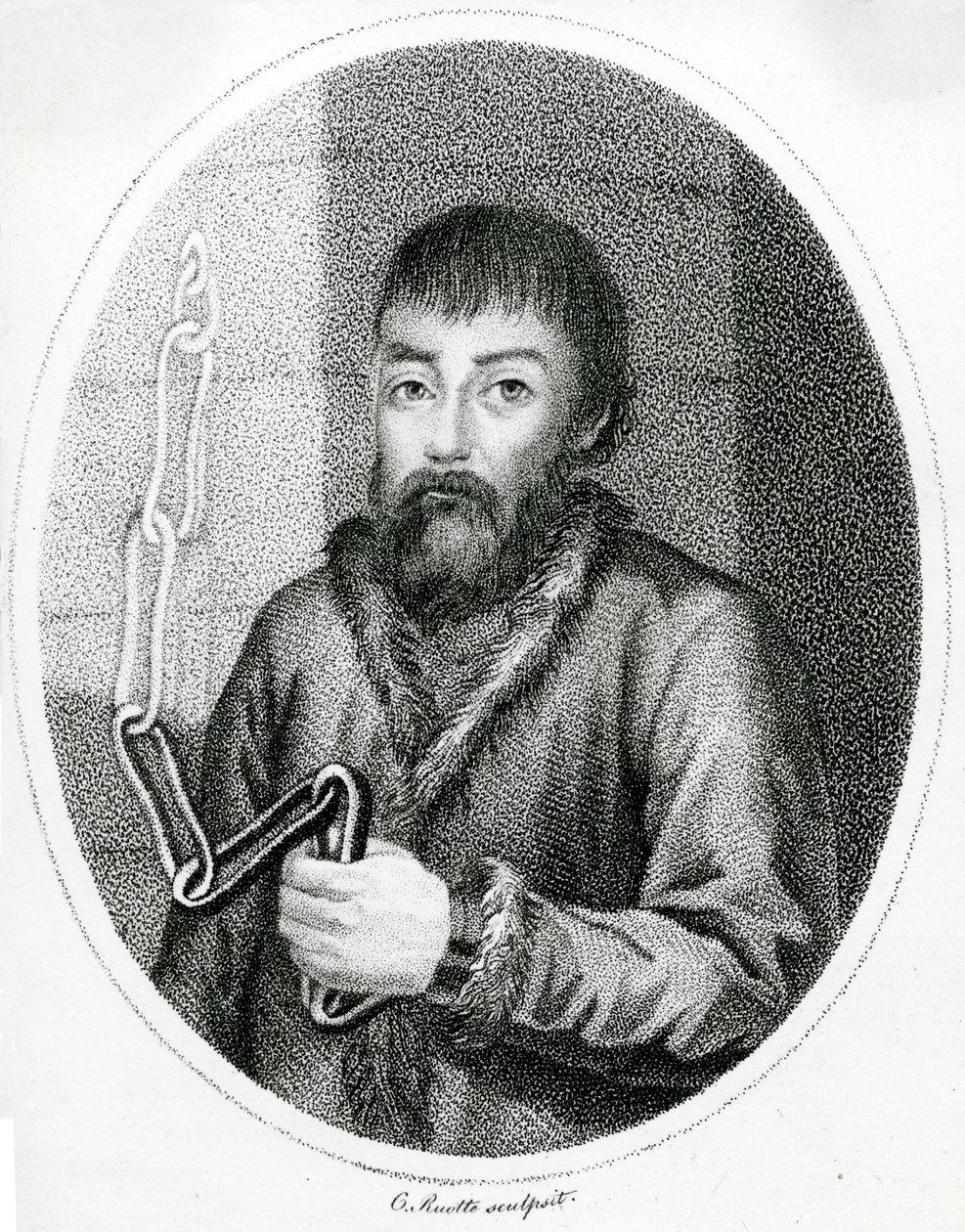 Emelyan Pugachevin muotokuva, 18tn Centura tekijältä French School