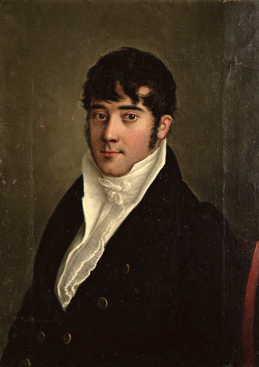 Istuvan herrasmiehen muotokuva, n. 1825 tekijältä French School