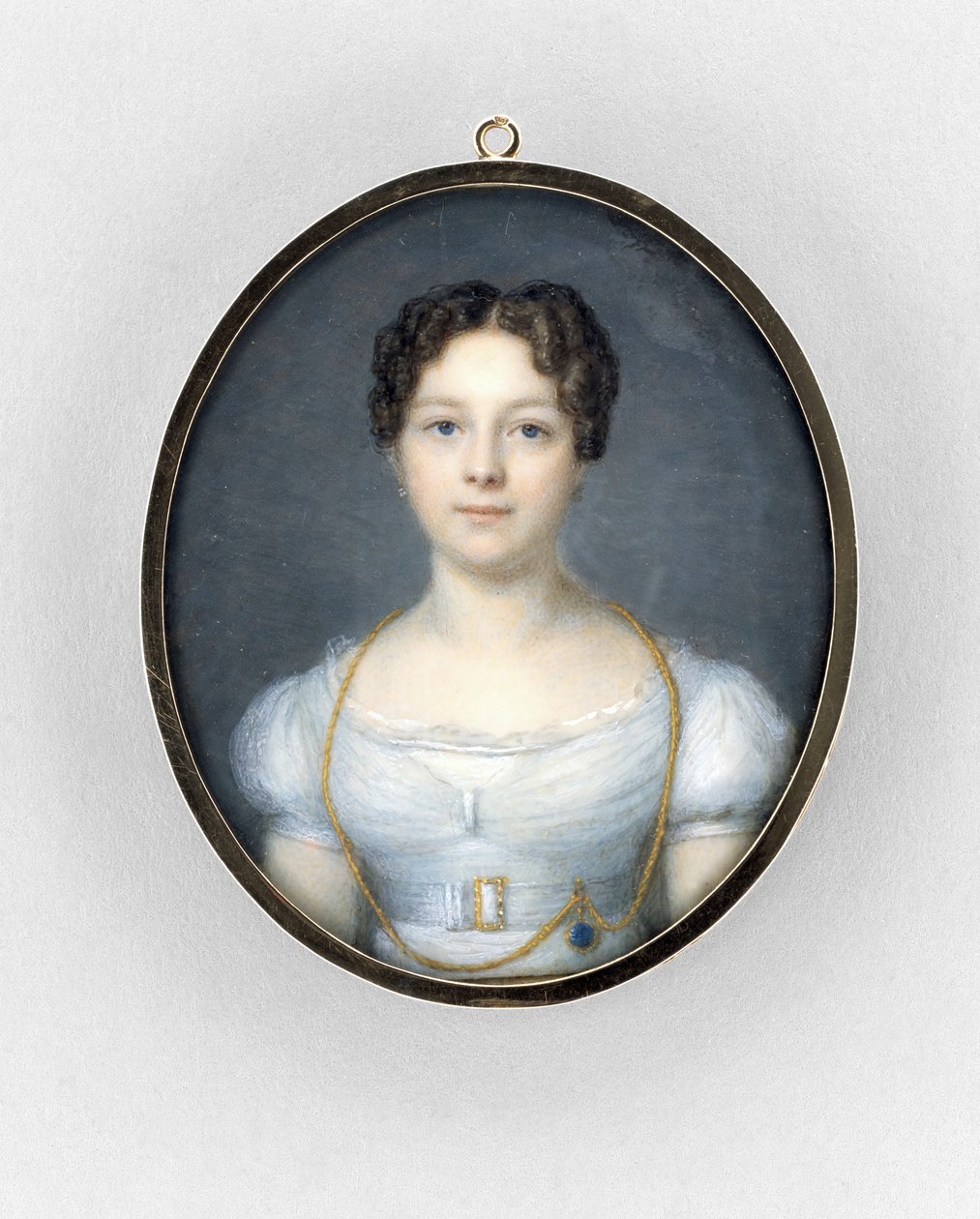 Naisen muotokuva, n. 1819 (akvarelli norsunluussa tekijältä French School