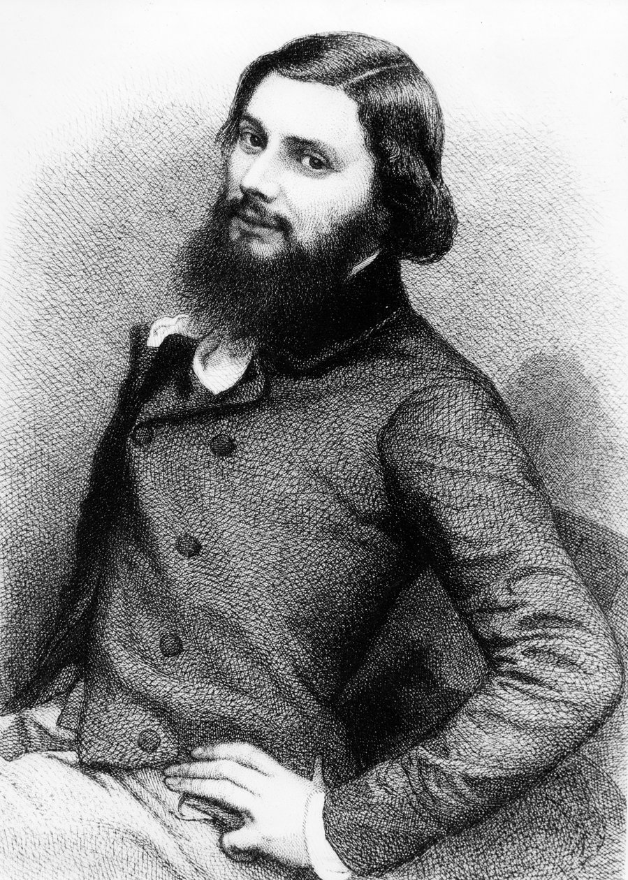 Nuoren Gustave Courbetin muotokuva, noin 1840-luku tekijältä French School