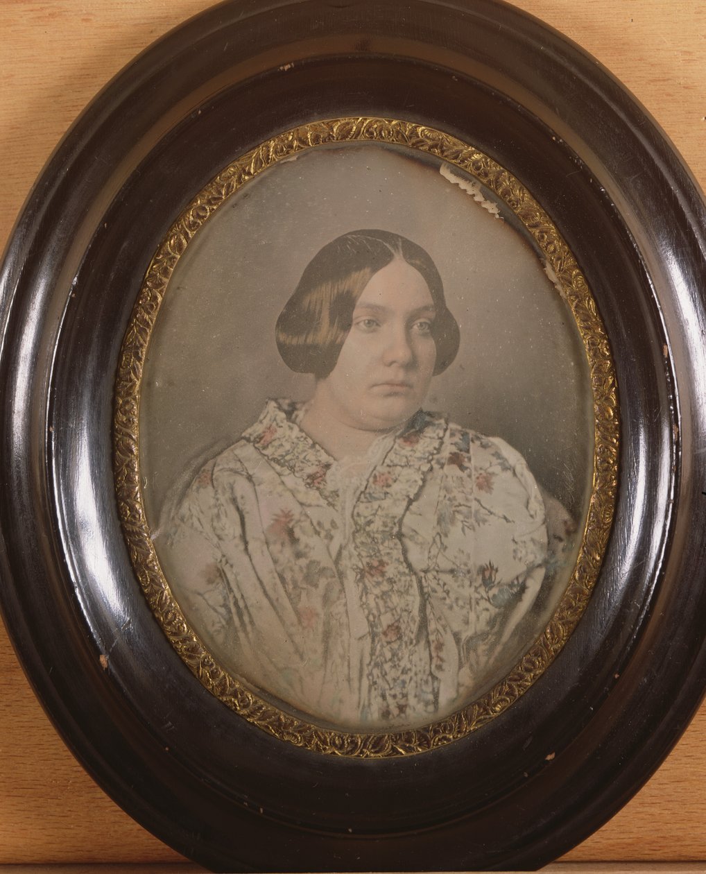 Tuntemattoman naisen muotokuva, 1850 (värillinen dagerrotypia) tekijältä French School