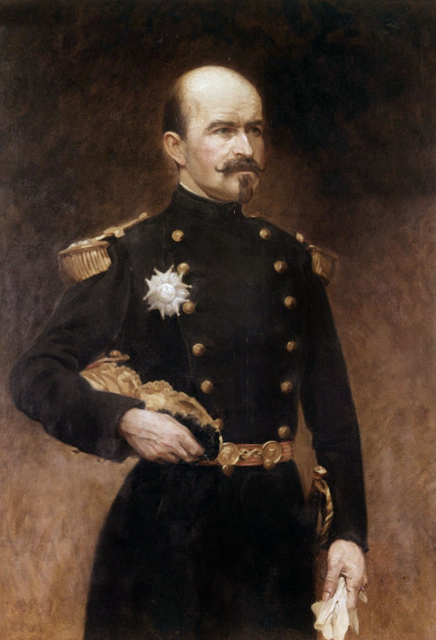 Kenraali Louis Jules Trochun muotokuva tekijältä French School