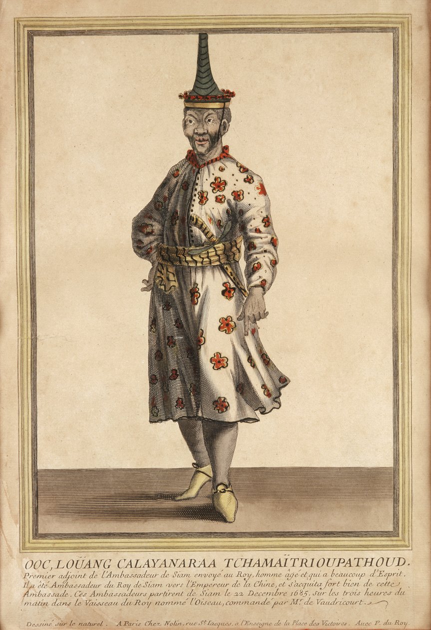 Muotokuva yhdestä Ludvig XIV:n Siamin suurlähettilästä, 1685 tekijältä French School