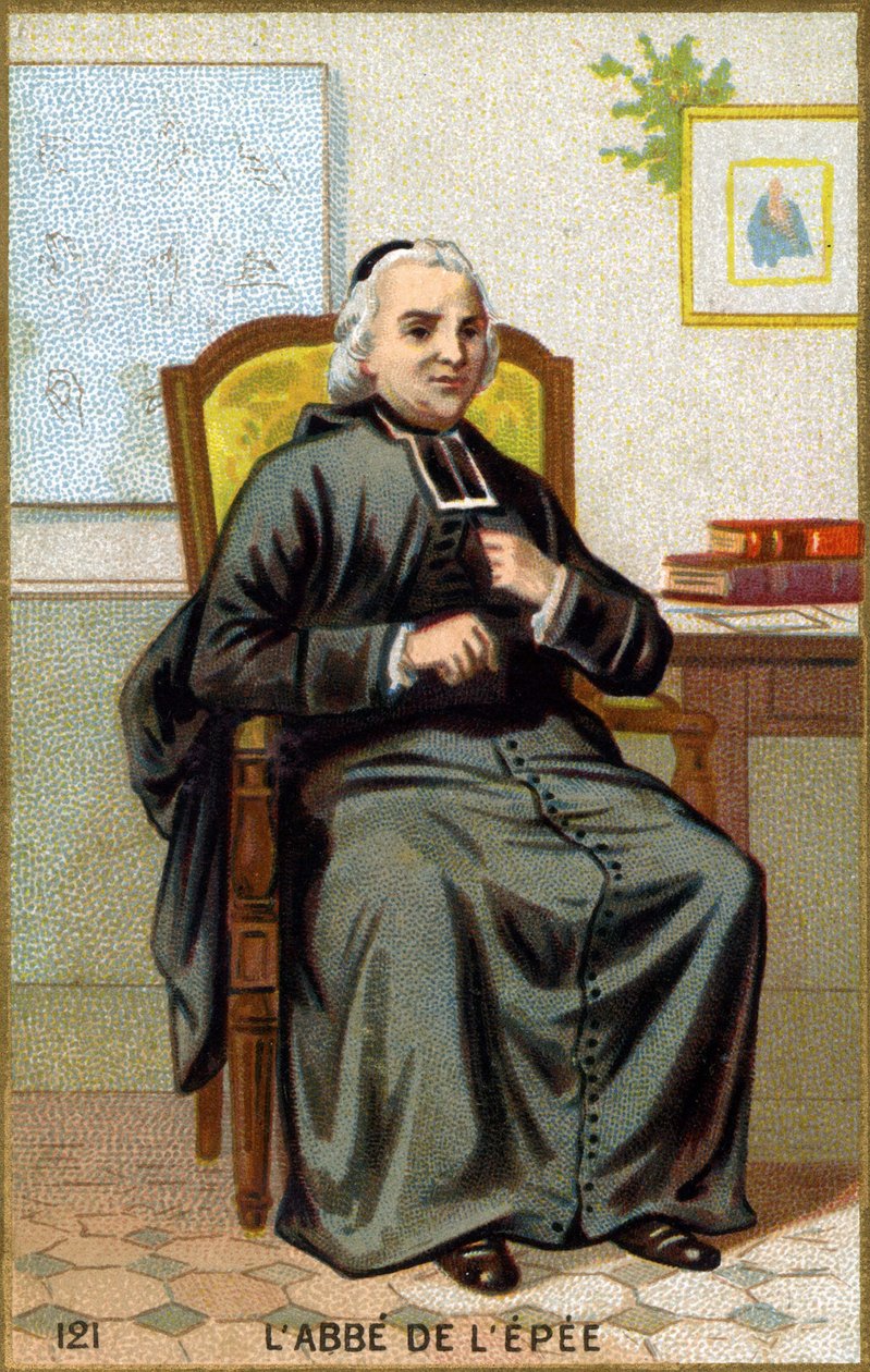 Miekan apotin muotokuva (1712-1789). 1800-luvun lopun kromolitografia. tekijältä French School