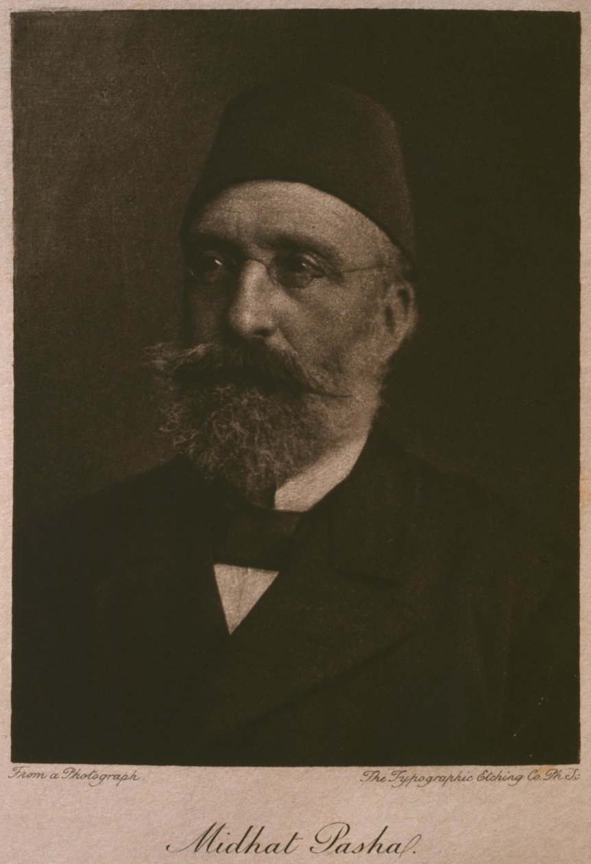 Muotokuva Khedive Tawfikista, Georg Moritz Ebersin (1837-98) LEgypte, 1881 (bw-kaiverrus) tekijältä French School