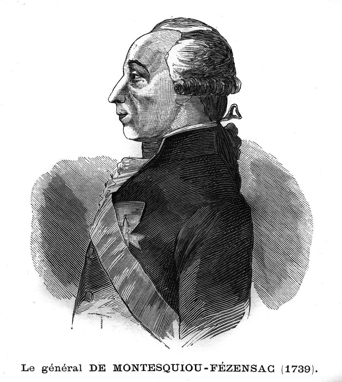 Markiisi Anne Pierre Comte de Montesquiou Fezensac (Montesquiou-Fezensac) muotokuva tekijältä French School