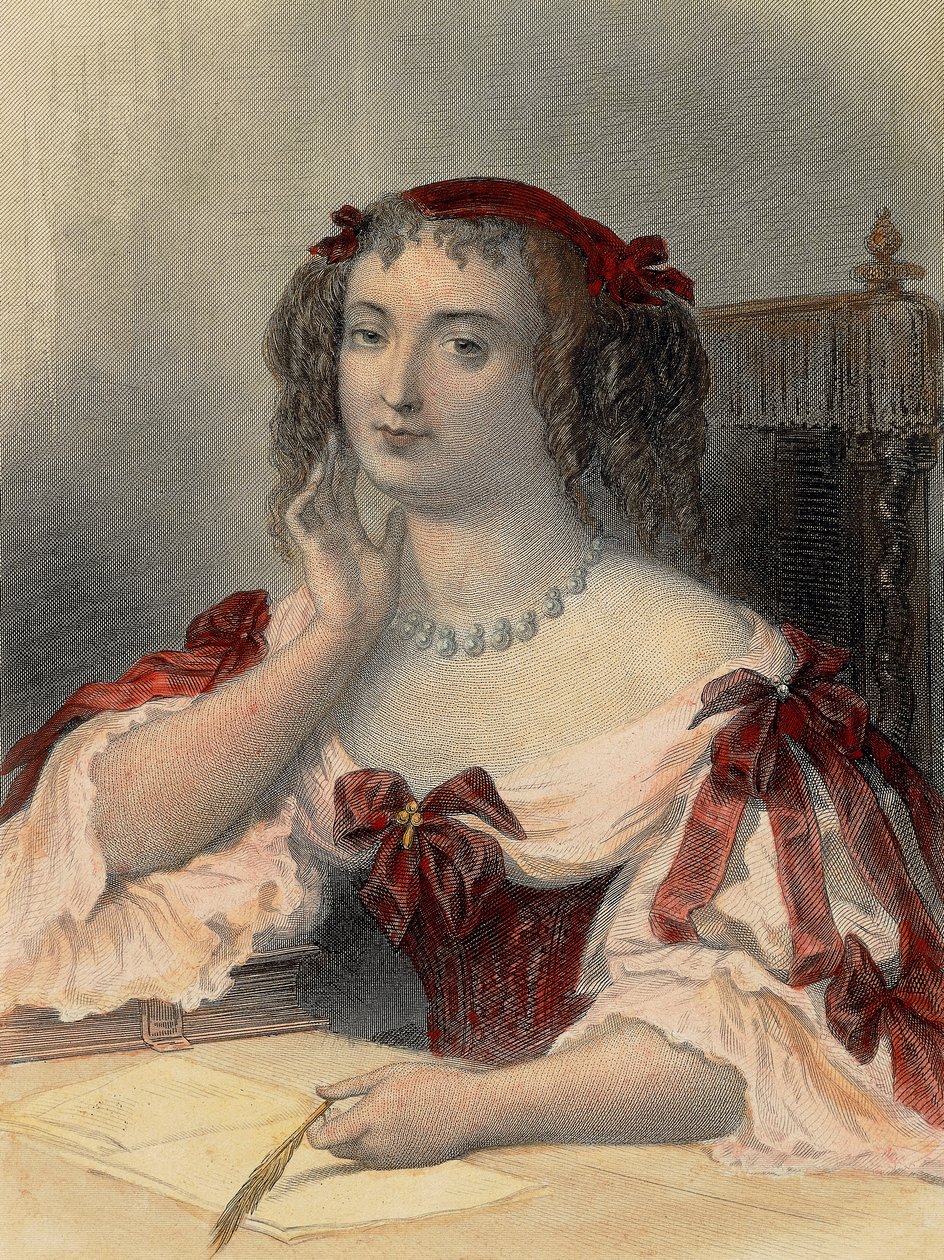 Marquise de Sevignen muotokuva tekijältä French School