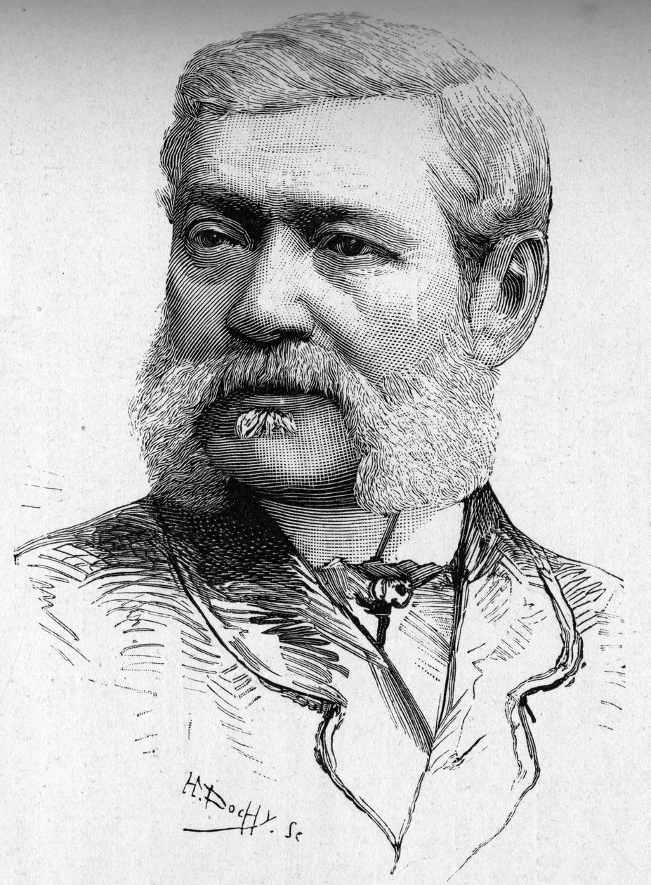 Muotokuva kaivertajasta, kreivi Colonna Cesarist (1825-1887). tekijältä French School