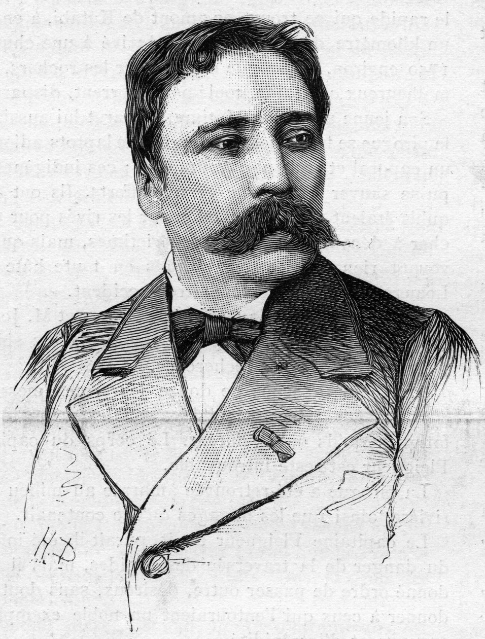 Taidemaalari James Bertrandin (1825-1887) muotokuva. tekijältä French School