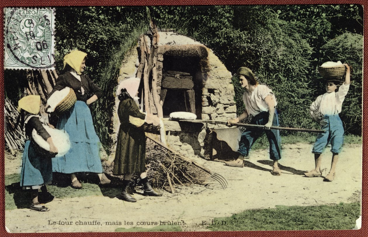 Yhteisuunia kuvaava postikortti vuodelta 1906 tekijältä French School