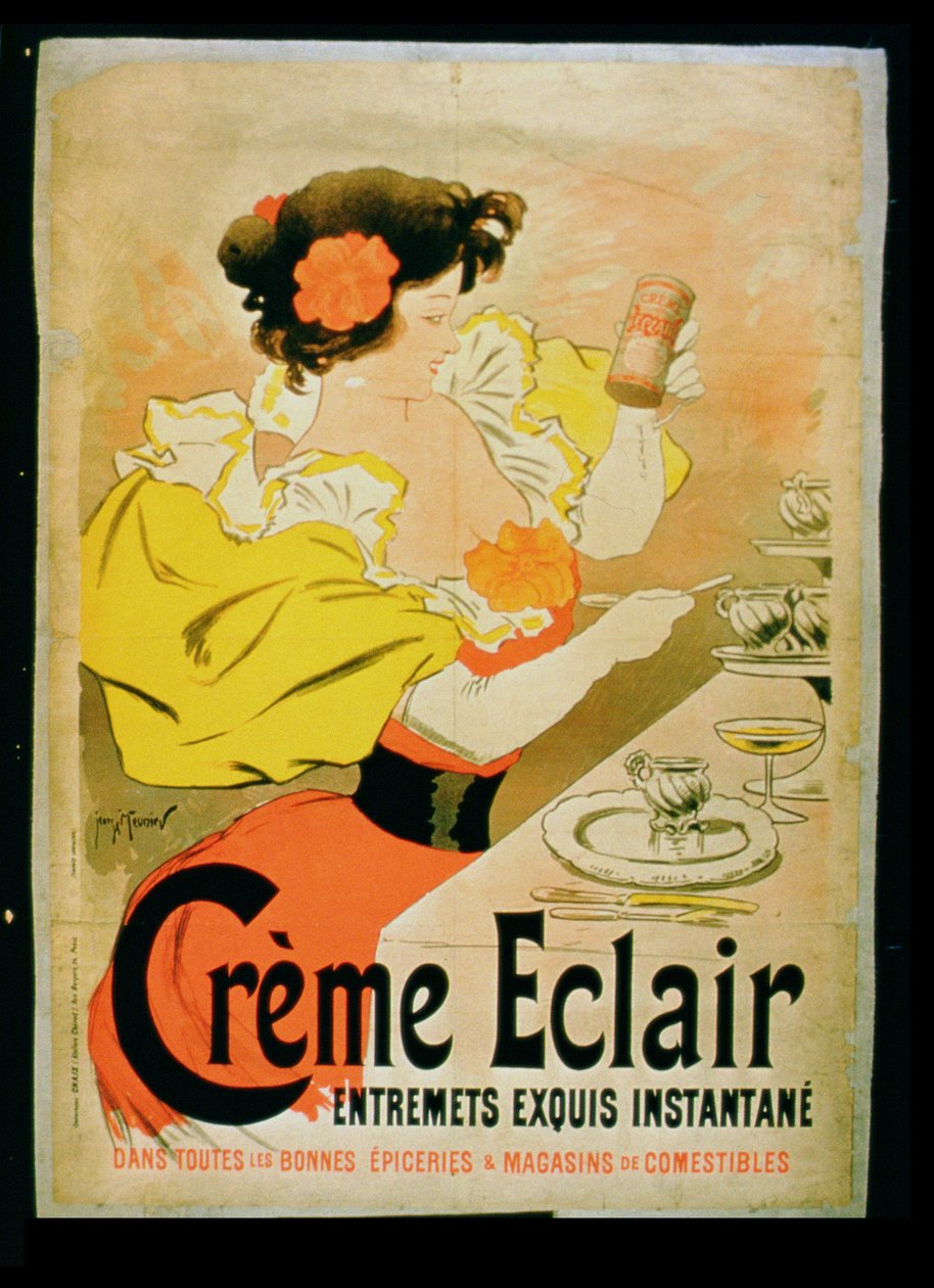 Creme Eclair Instant Dessert -julistemainos tekijältä French School
