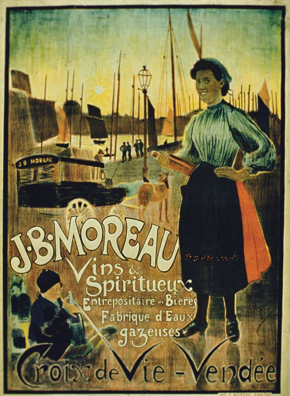 Croix de Vie -juliste, valmistaja J.B. Moreau, Vendee tekijältä French School