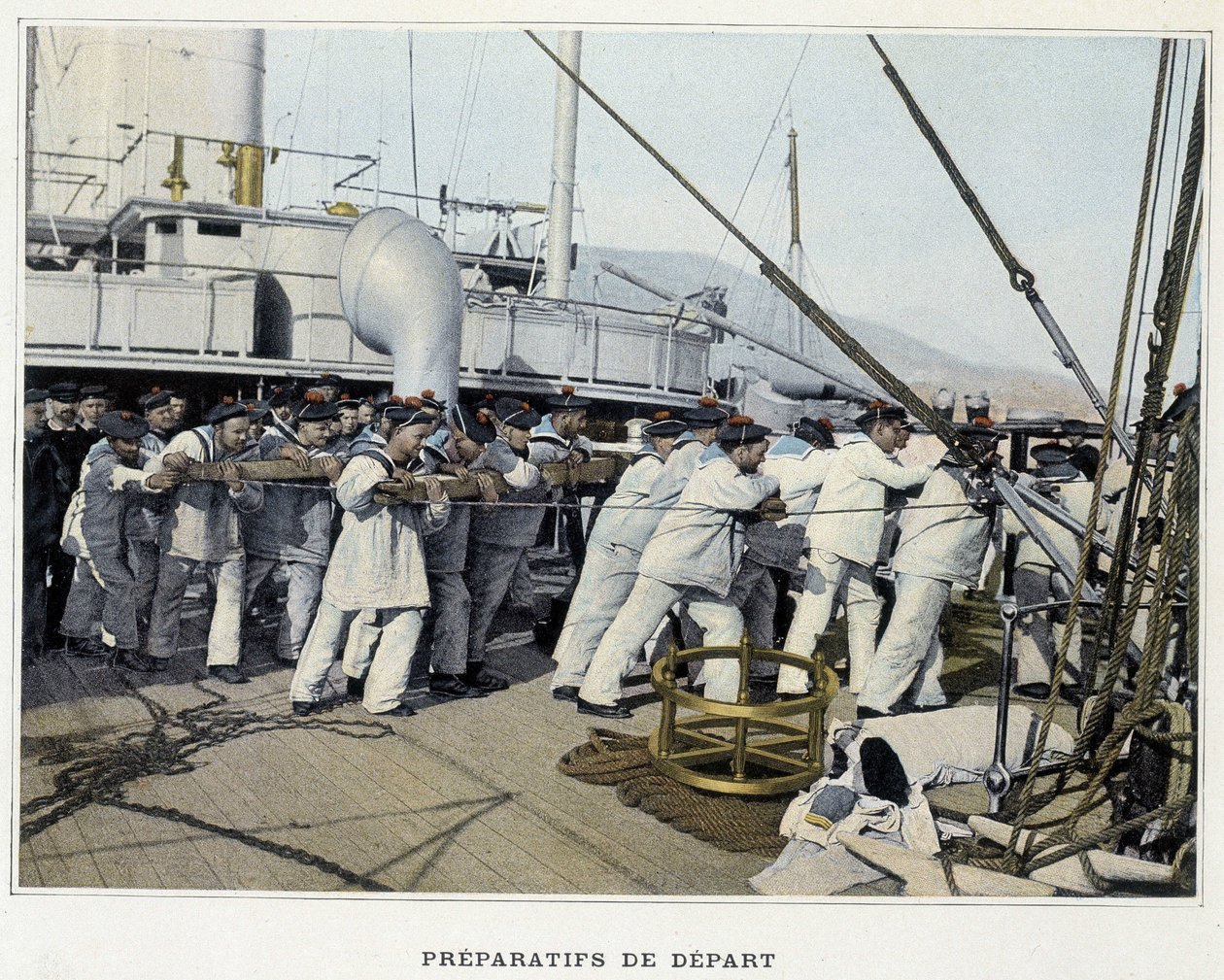 Lähtövalmistelut - ""Military album - Navy: Life on board" -julkaisussa tekijältä French School