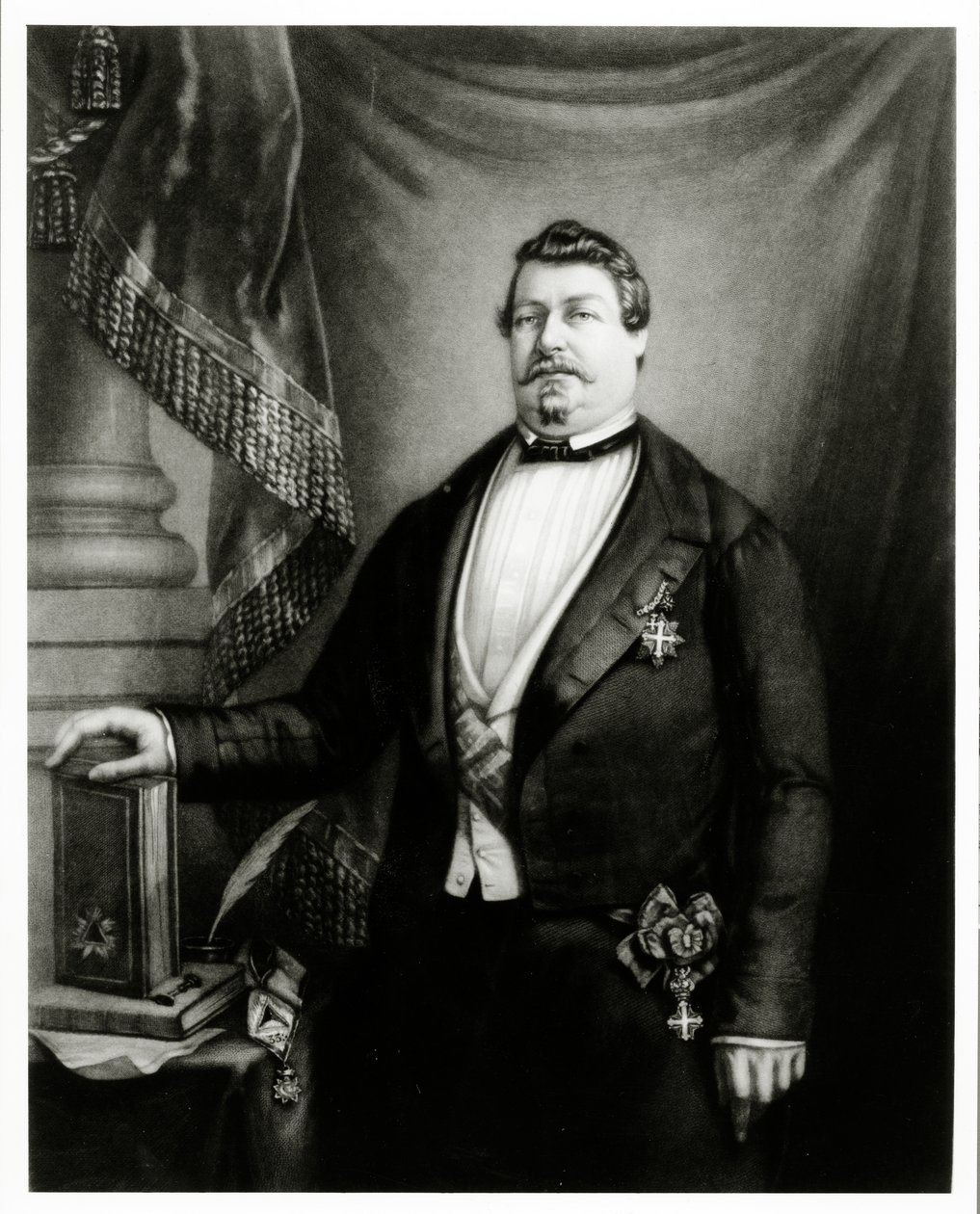 Prinssi Lucien Murat Ranskan Grand Orientin suurmestarina, n. 1855 tekijältä French School