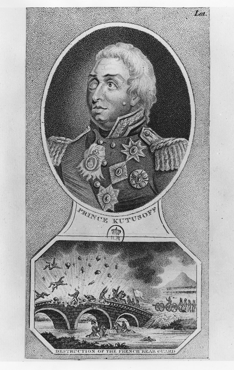 Prinssi Mihail Illarionovich Golenischev-Kutuzov (litho) tekijältä French School