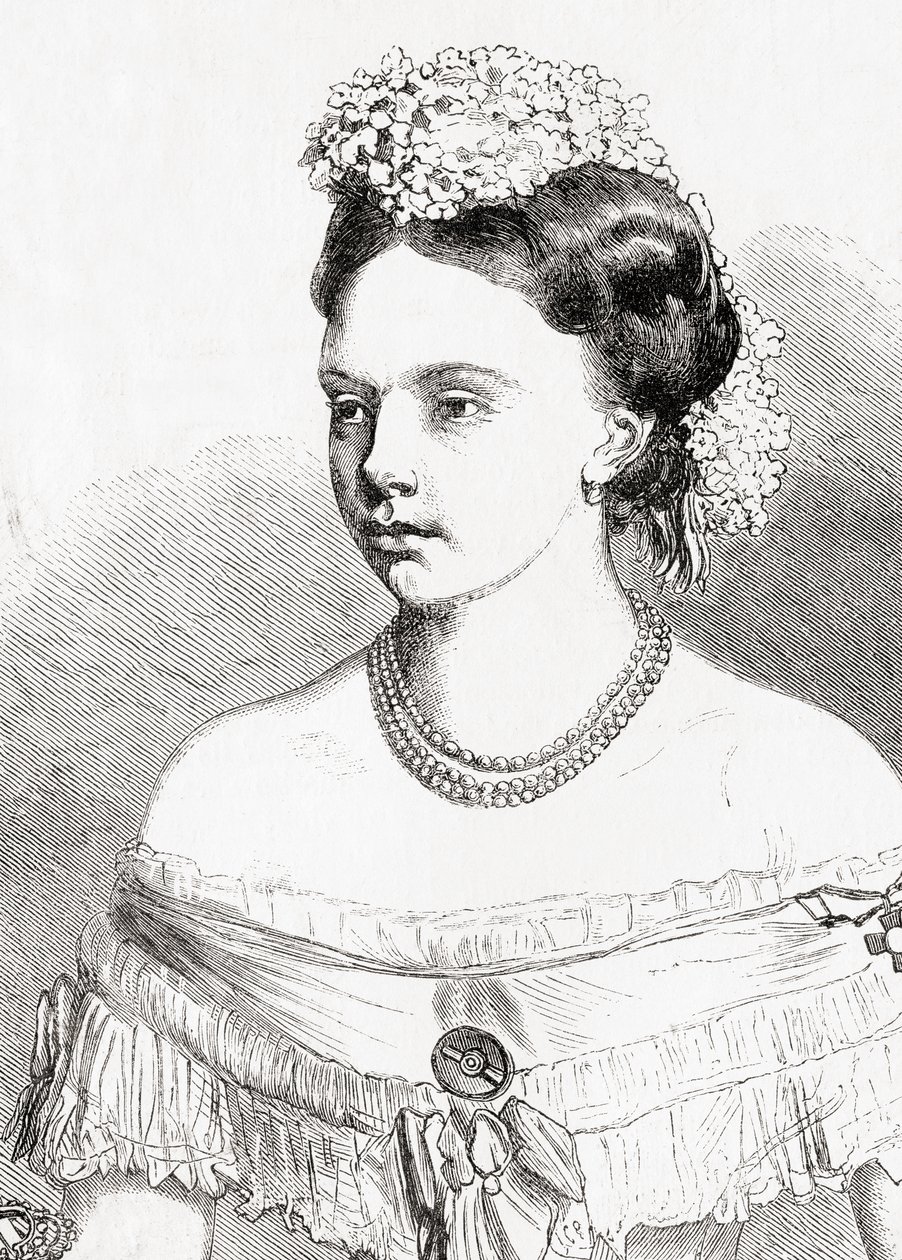 Preussin prinsessa Frederica Wilhelmina Louise Elisabeth Alexandrine, LUnivers Illustré, 1866 tekijältä French School
