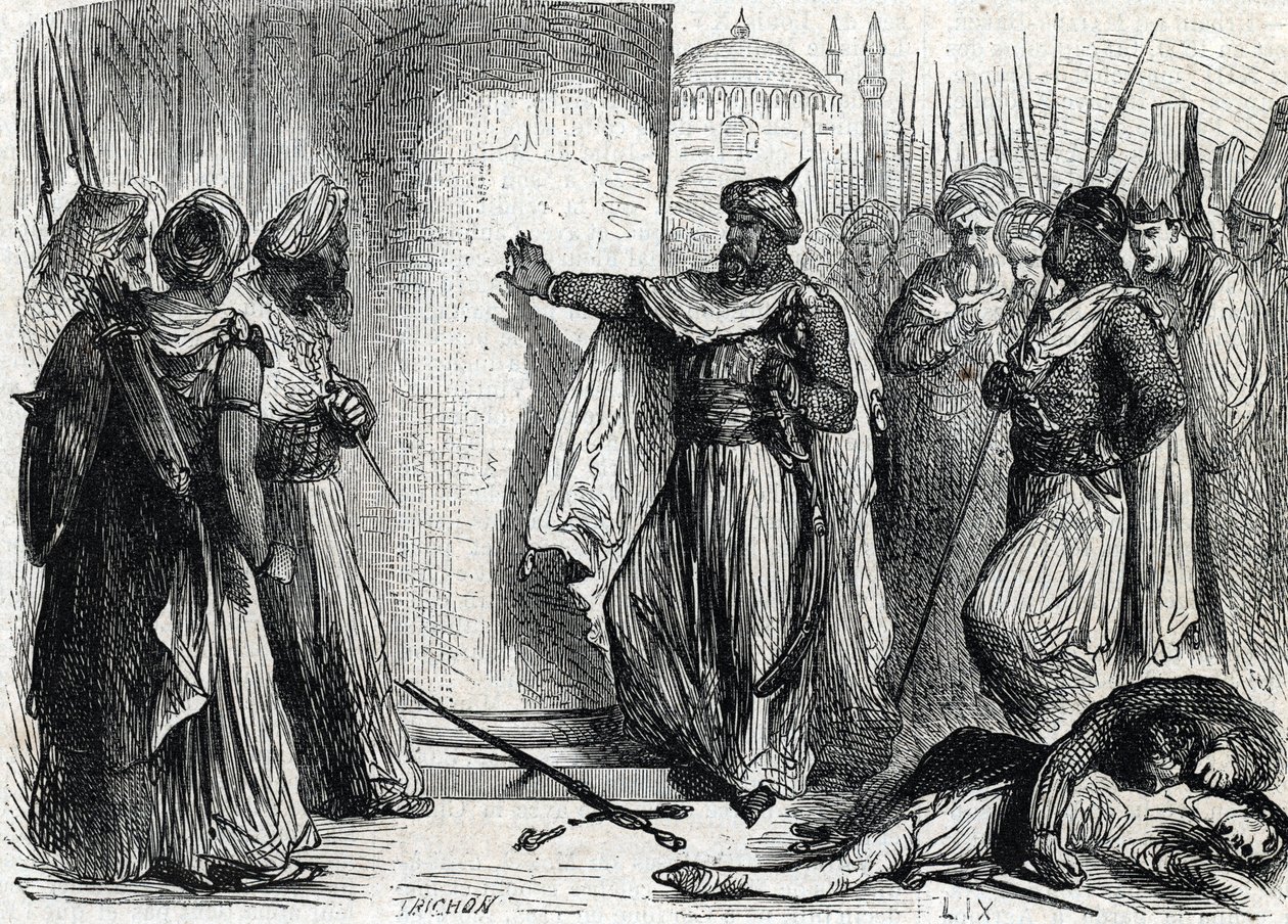 Prise de Constantinople (kaiverrus) tekijältä French School