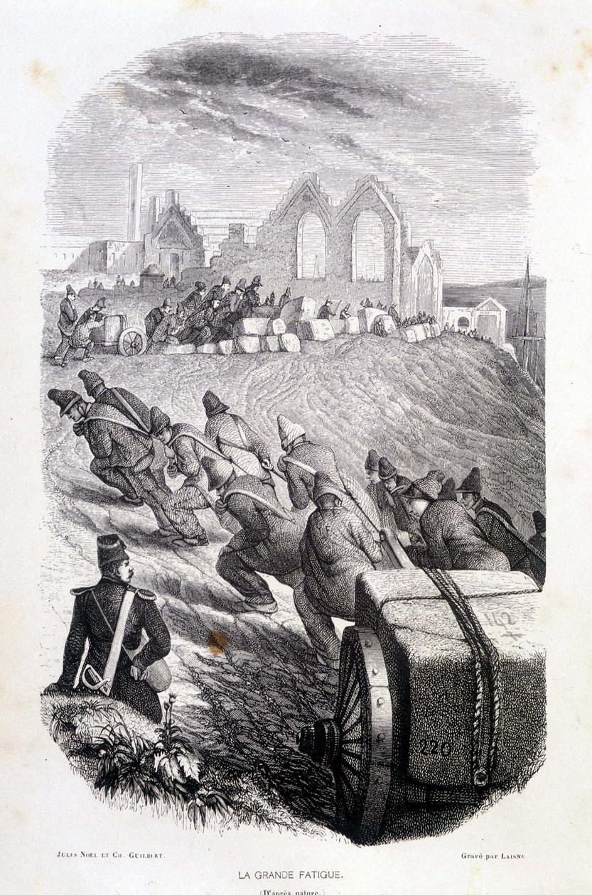 Vangit vetävät louhoskiviä, ""Les Bagnes: histoire, tyypit, moreurs, mystic"", Maurice Alhoy, toim. Gustave Havard tekijältä French School