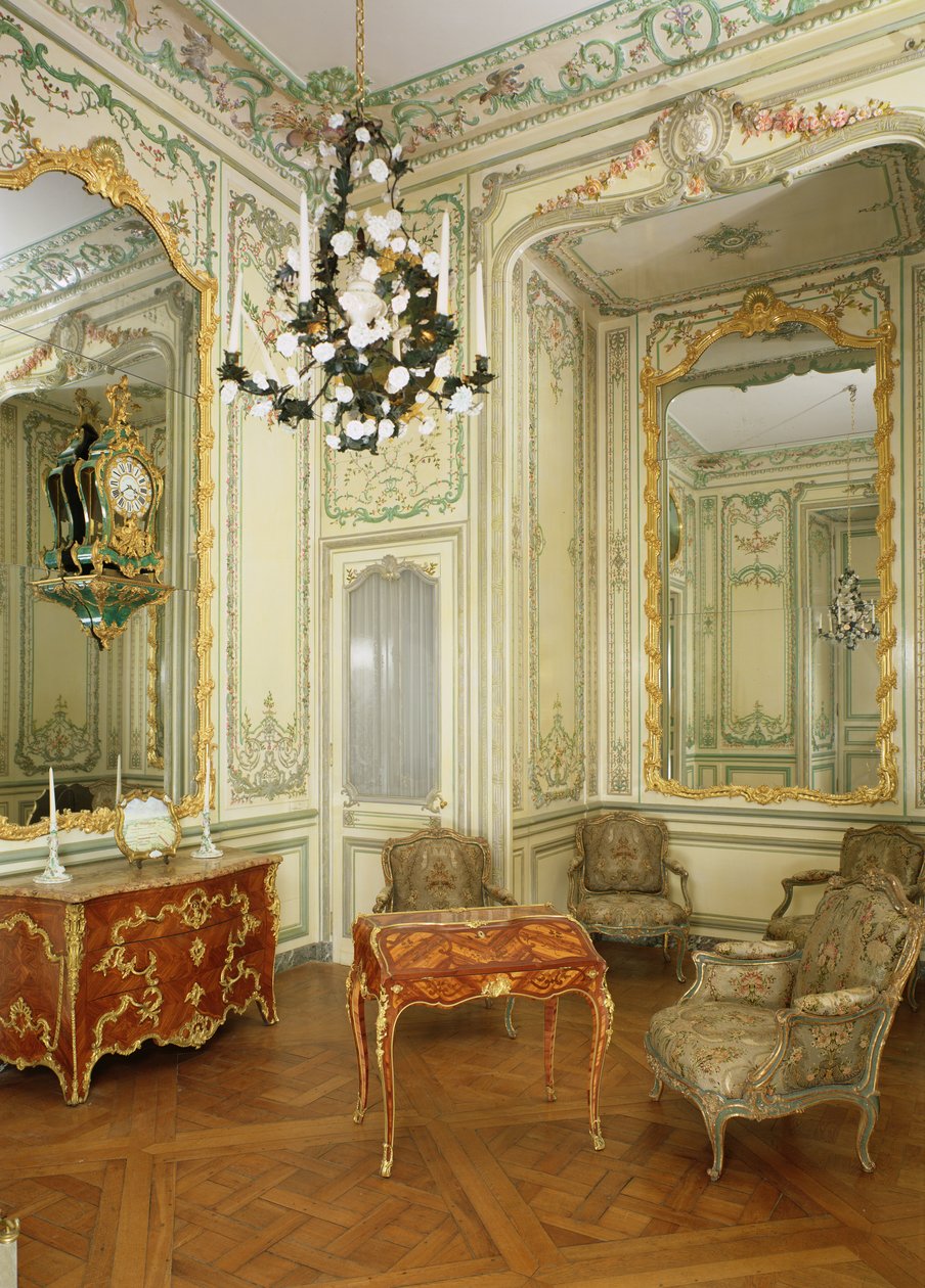 Dauphine Marie-Josephe de Saxen (1731-67) oma huone tekijältä French School
