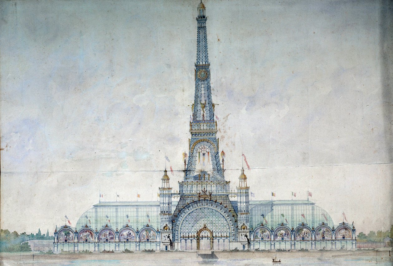 Projet kieltäytyy muokkaamasta Eiffel-tornia Gustave Raulinin vuoden 1889 näyttelyä varten tekijältä French School