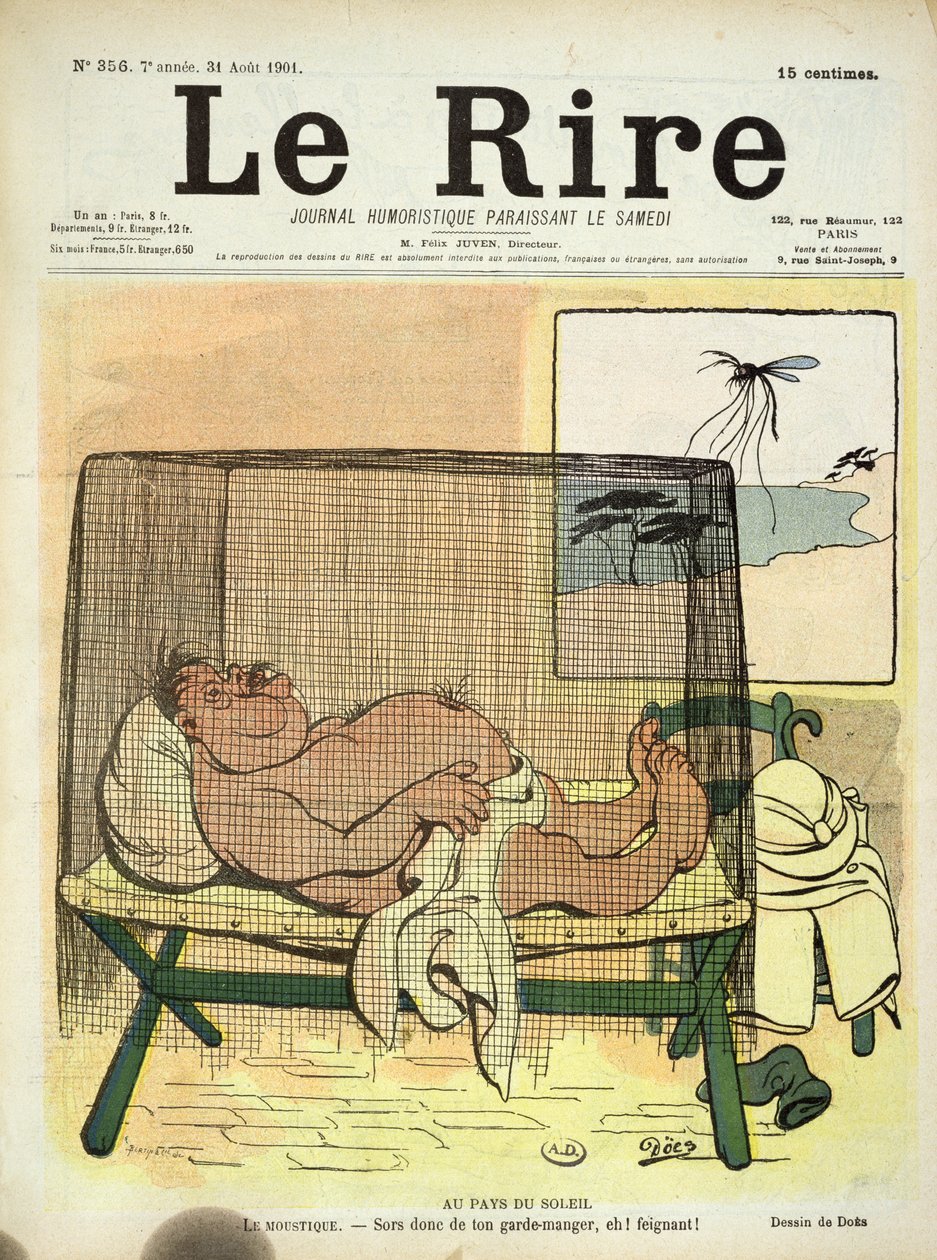 Suojaus hyttysiltä yhdyskunnissa, Le Rire, 31. elokuuta 1901 tekijältä French School