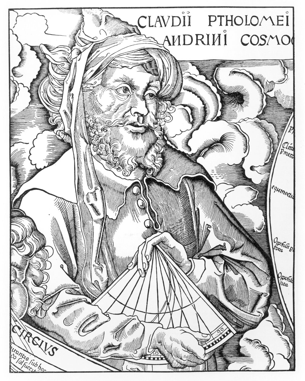 Ptolemaios (Claudius Ptolemaeus) (n. 90-168) pitelee sekstanttia tekijältä French School