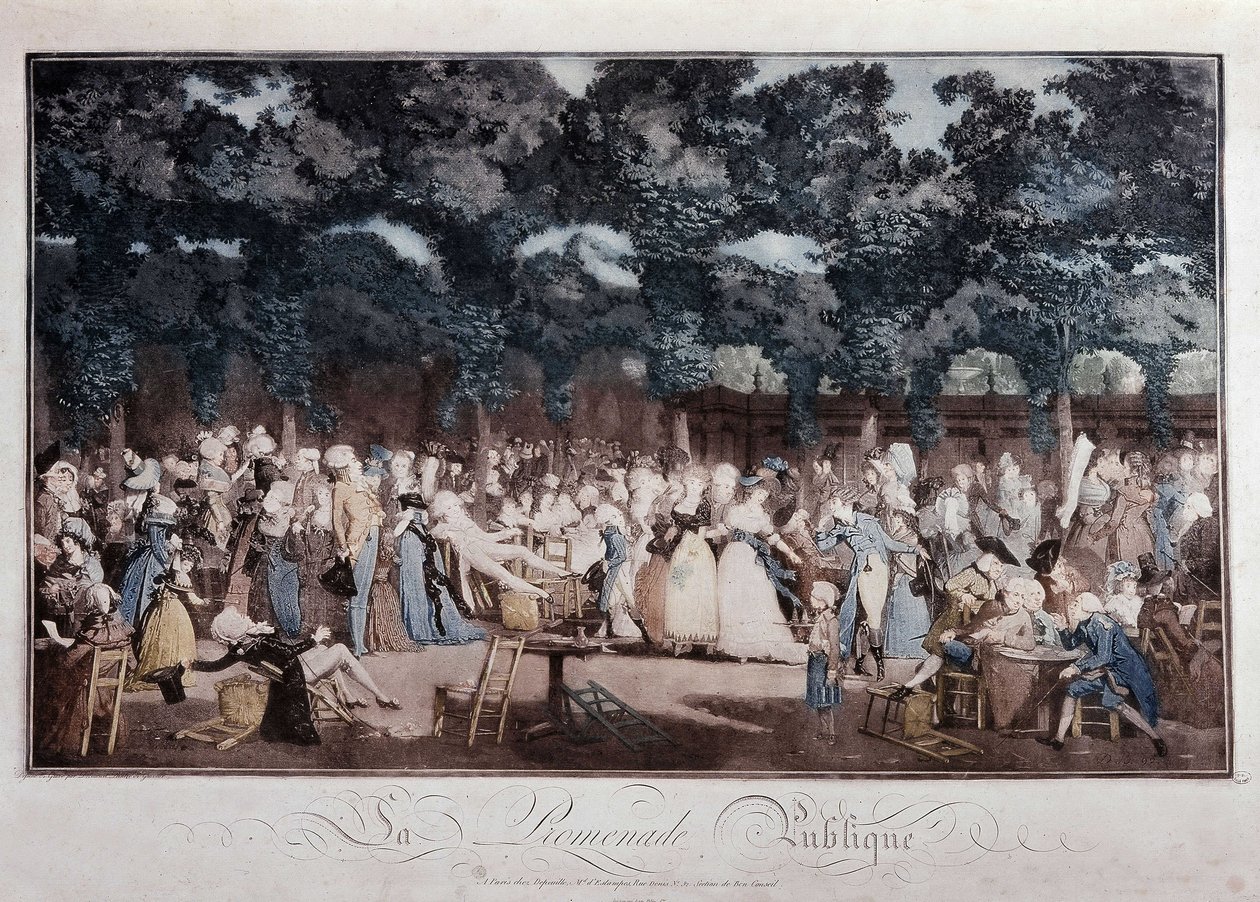 Julkinen kävelykatu, 1700-luvun loppu tekijältä French School