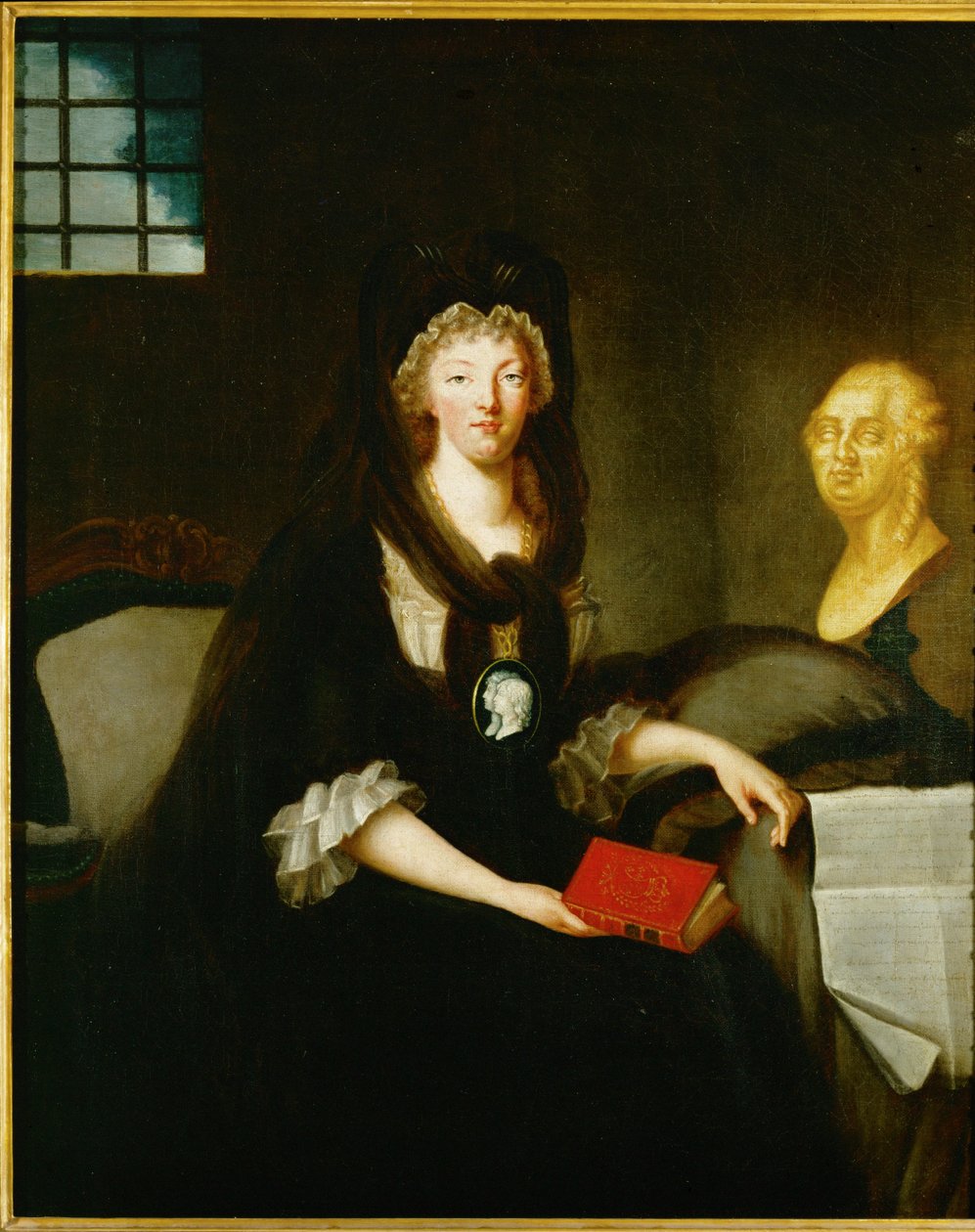Kuningatar Marie Antoinette vangittuna Conciergerieen ... tekijältä French School