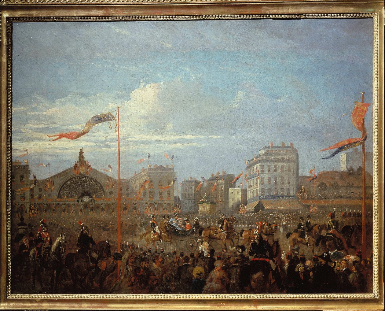 Kuningatar Victoria (1819-1901) saapuu Gare de l