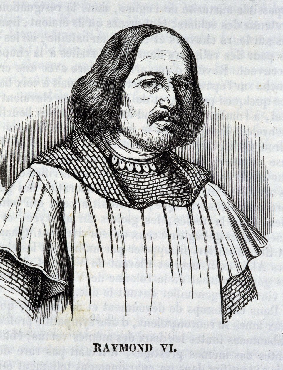 Raymond VI elokuvassa "The Mosaic of the South", Toulouse tekijältä French School