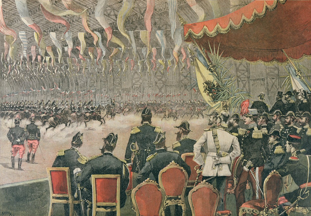 Tsaari Aleksanteri III:n (1845-1894) vastaanotto Pariisissa, kuva Le Petit Journalista, marraskuu 1893 tekijältä French School