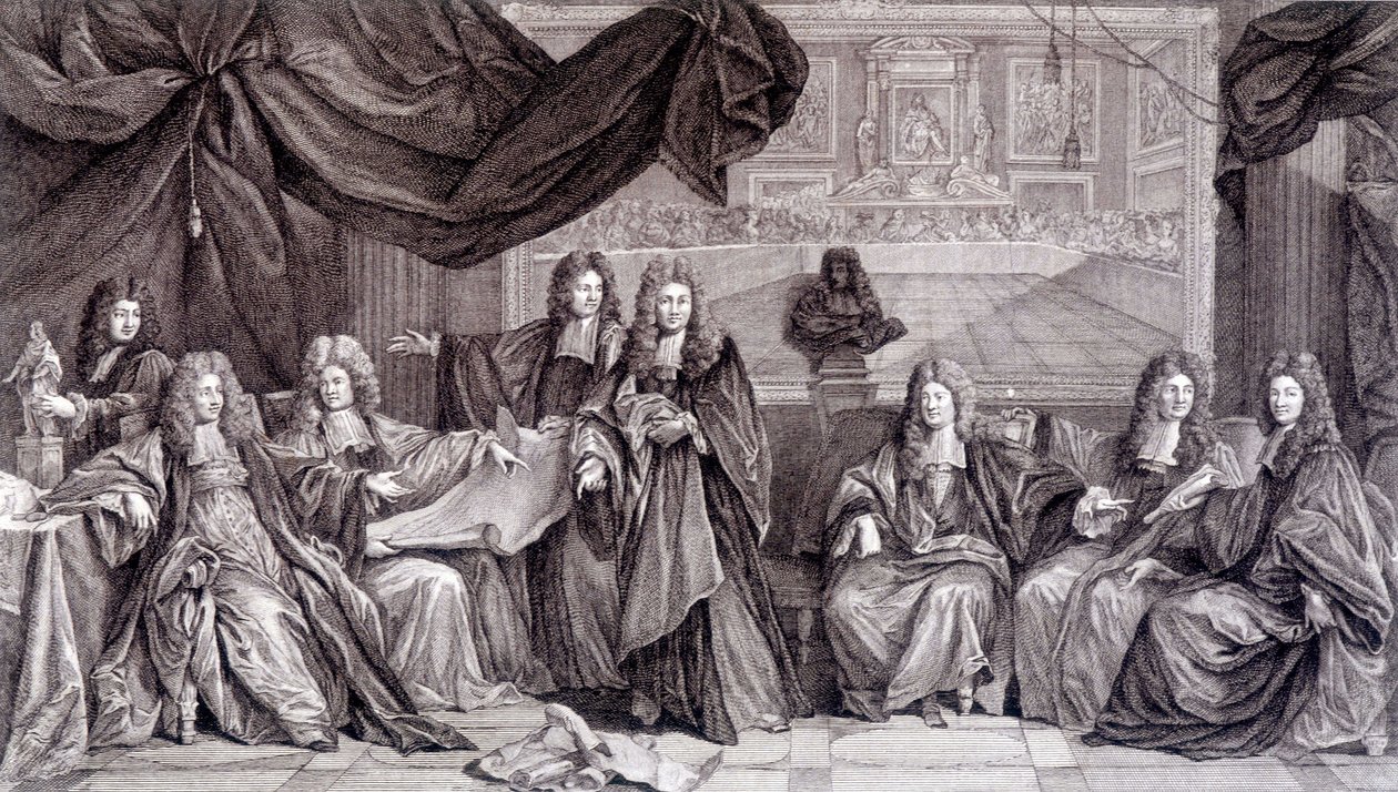 Ludvig XIV:n elpyminen, n. 1689. tekijältä French School