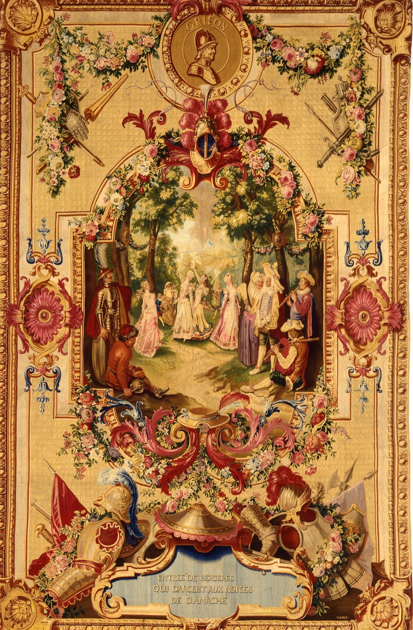 Regence Gobelinsin kuvakudos Don Quijoten tarinalla, 1717-1818 tekijältä French School