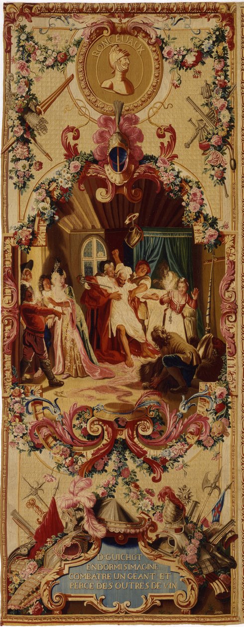 Regence Gobelinsin kuvakudos Don Quijoten tarinalla, 1717-1818 tekijältä French School