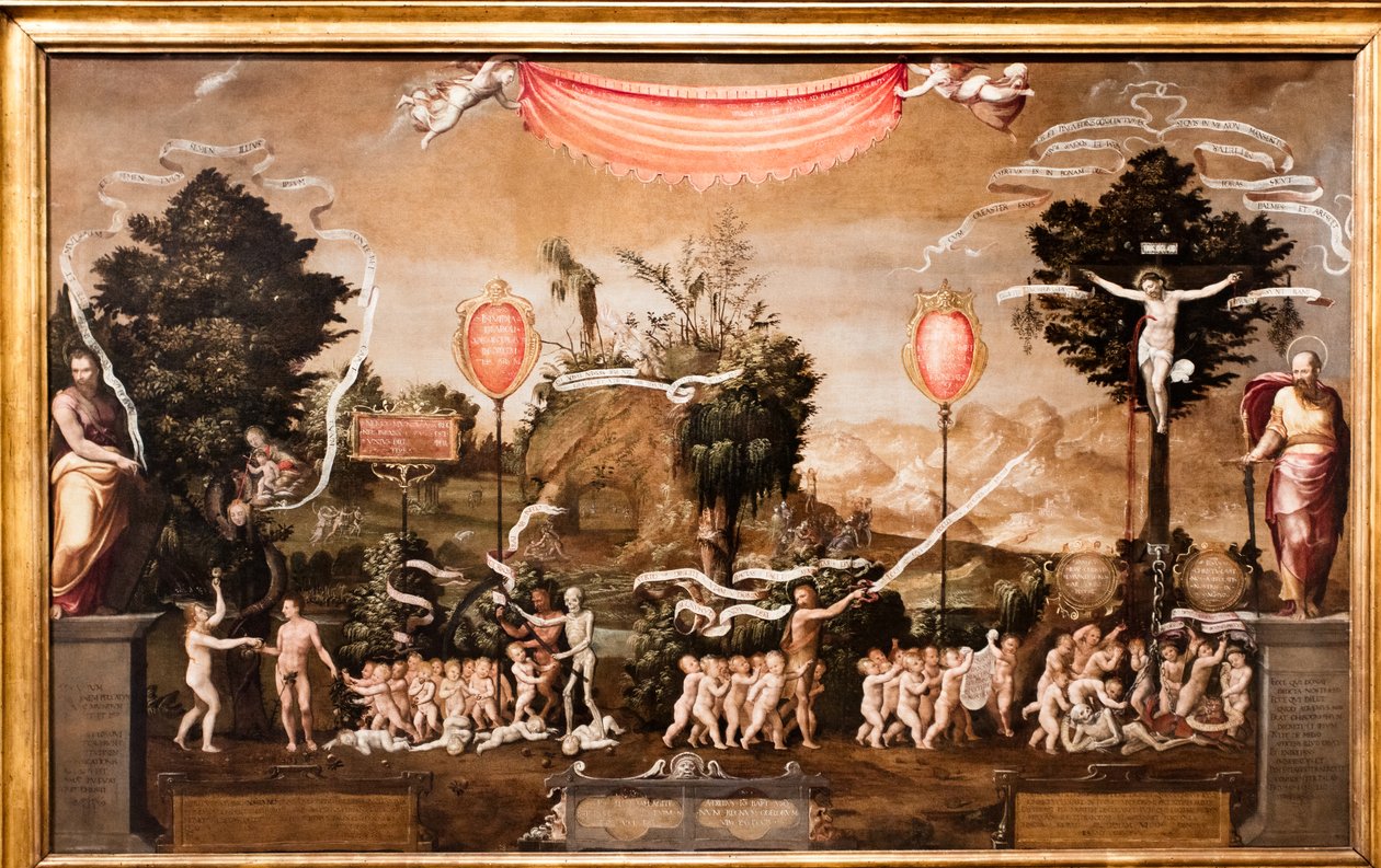 Uskonnollinen allegoria viattomien pyhimysten teemasta. tekijältä French School