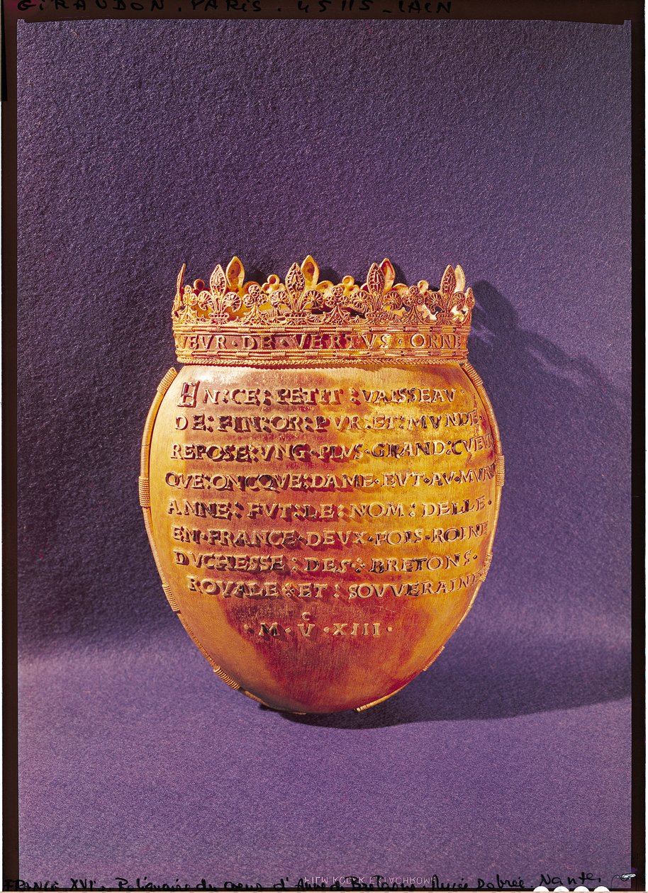 Bretagnen Annen sydämen pyhäinjäännös (1477-1514) Bretagnen herttuatar, 1514 tekijältä French School