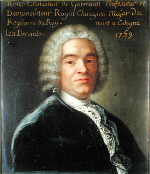 Rene-Jacques Croissant de Garengeot (1688-1759) (öljy kankaalle) tekijältä French School