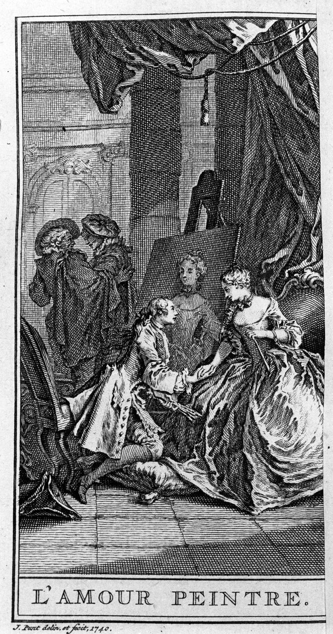 Esitys kohtauksesta Jean Baptiste Poquelin dit Molieren (1622-1673) teoksesta "Le Sicilien ou l