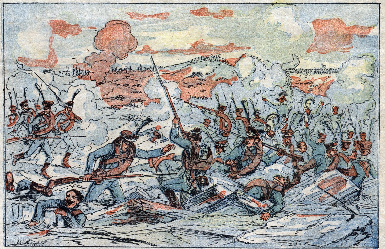 Austerlitzin taistelun tai kolmen keisarin taistelun esitys 12.2.1805. tekijältä French School