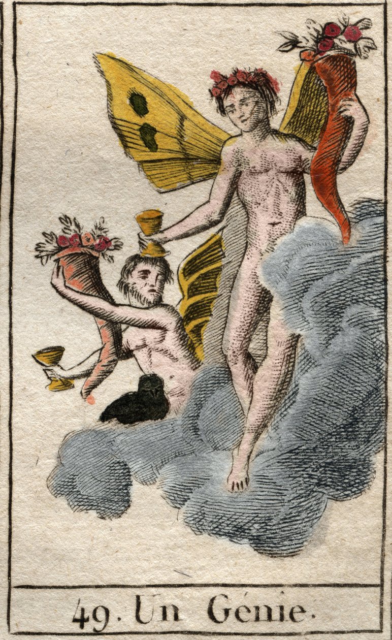 Luonnon neron esitys. Pierre Blanchardin "Nuoruuden mytologiasta" vuodelta 1803. tekijältä French School