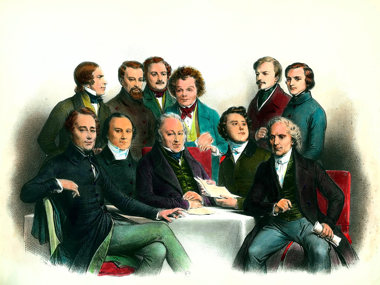 Vuoden 1848 vallankumous: vuoden 1848 väliaikaisen hallituksen jäsenet (24.2.-6.5.): muun muassa Pierre Marie de Saint-Georges (Saint-Georges), Adolphe Cremieux, Francois Arago, Armand Marrast, Louis Antoine Garnier-Pages (Garnier Pages), Alphonse de Lamar tekijältä French School