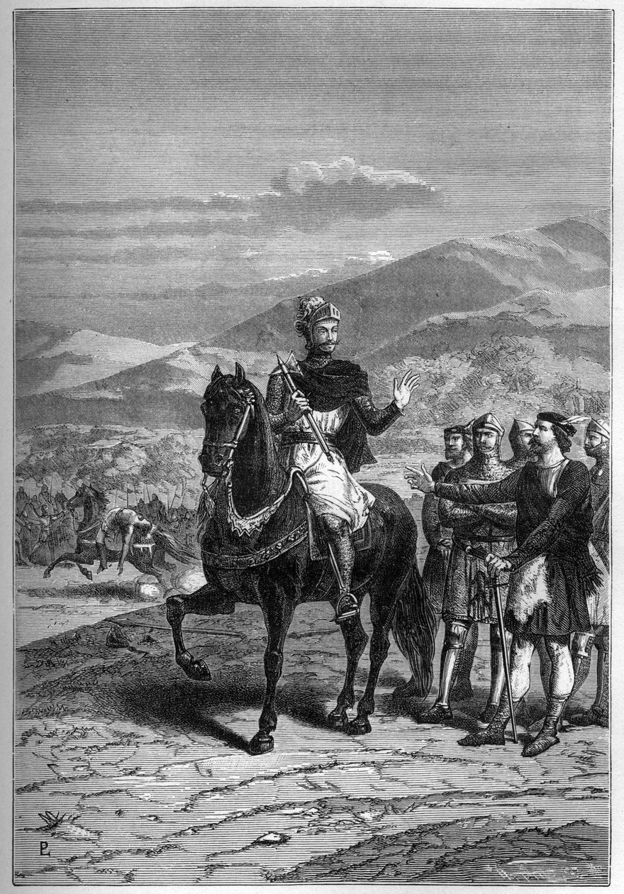 Robert the Bruce ennen Bannockburnia, 1313, Skotlanti - Robert I Skotlannista tekijältä French School
