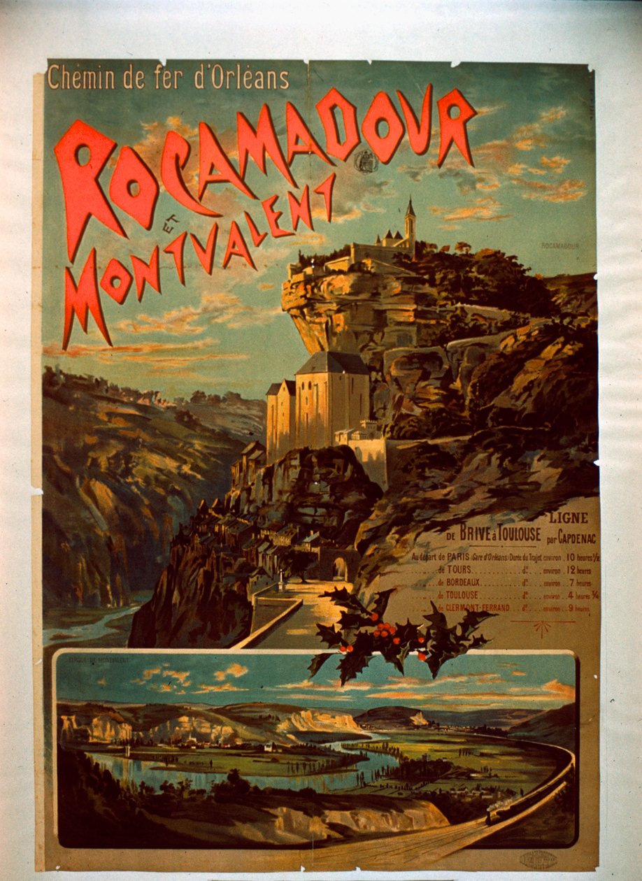 Rocamadour ja Montvalent, noin 1900 tekijältä French School