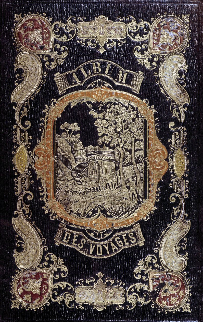Romanttinen kansi "Album des Voyages" tekijältä French School
