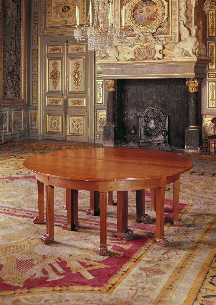 Pyöreä pöytä Directoire-kauden tyyliin, 1795-99 tekijältä French School