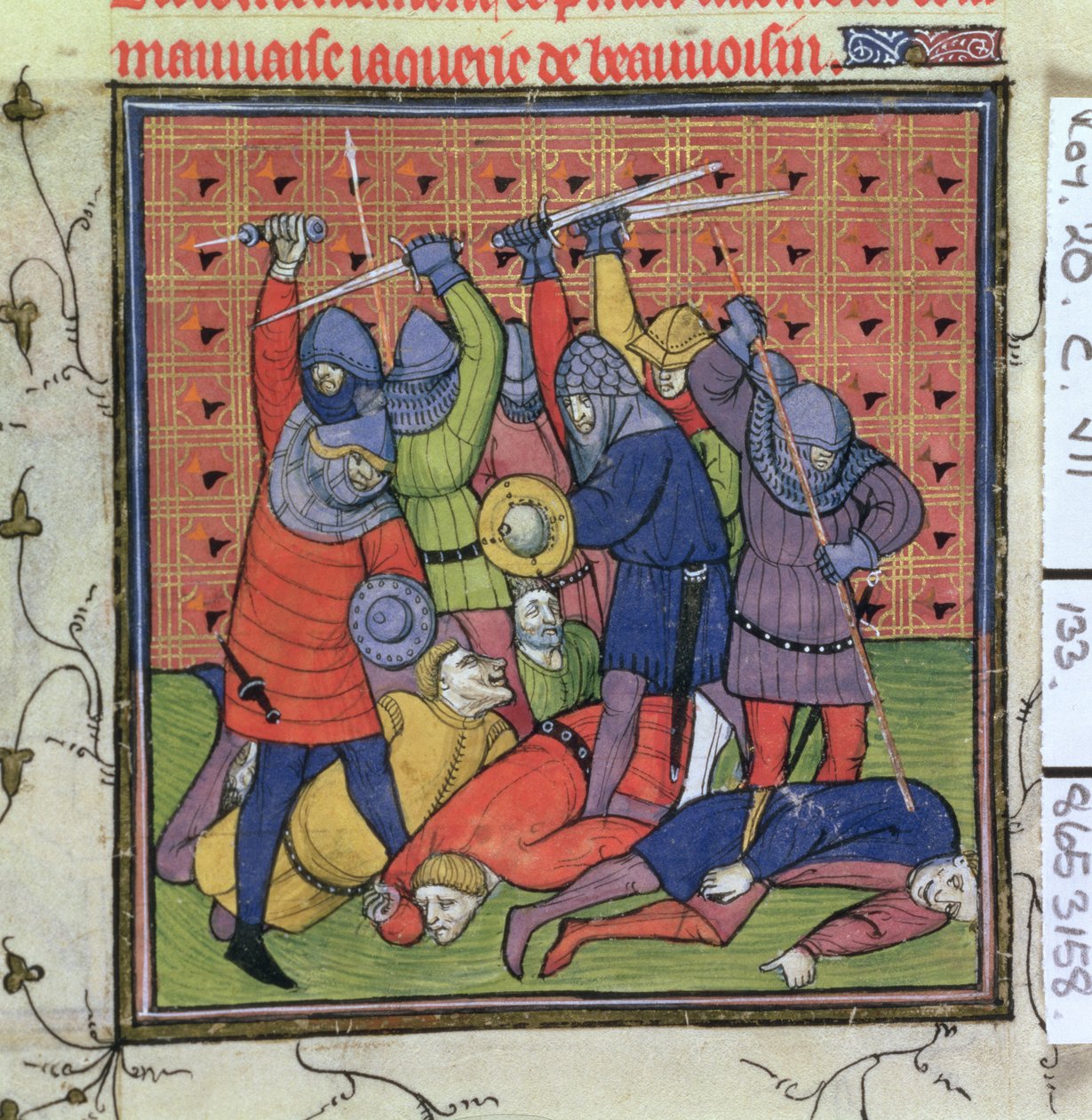 Roy 20 C VII f.133 Knaverin puhkeaminen tekijältä French School